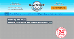 Desktop Screenshot of diamondbackplumbing.com